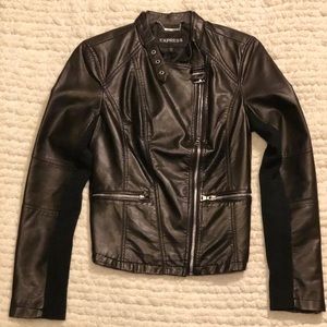 Moto leather jacket